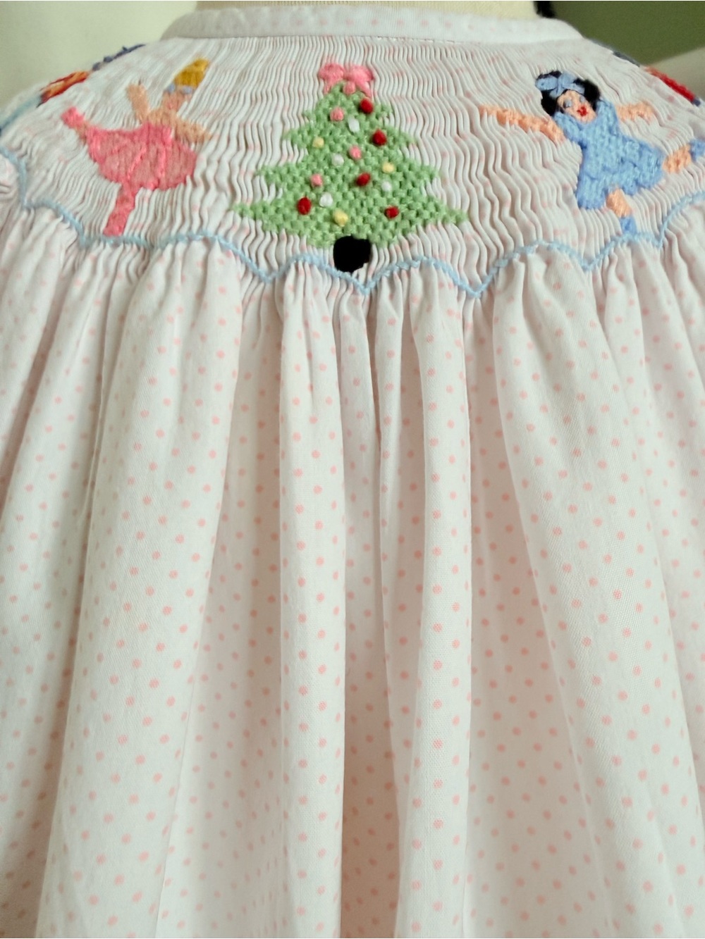 Shrimp & Grits Kids Smocked Nutcracker Ballerina Christmas Dress Girls 3T - Picture 4 of 16